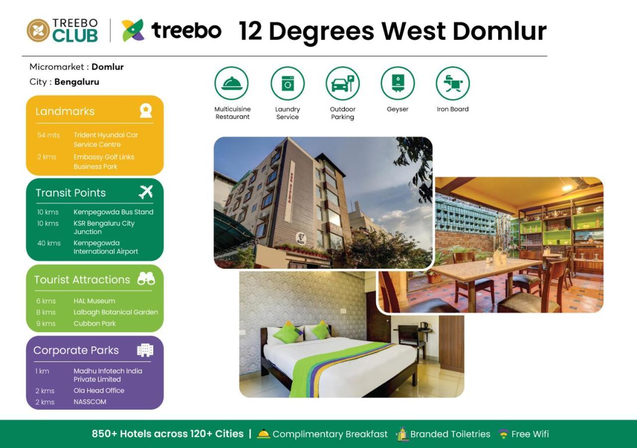 Treebo 12 Degrees West, 750 M From Embassy Golf Links Business Park Bangalore Exterior photo